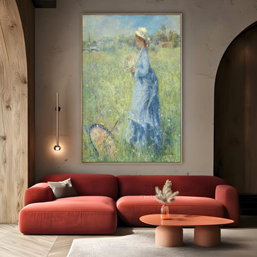 Quadro Stampa su Tela Raccolta dei Fiori, Pierre Auguste Renoir - CupidoDesign