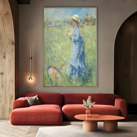 Quadro Stampa su Tela Raccolta dei Fiori, Pierre Auguste Renoir - CupidoDesign