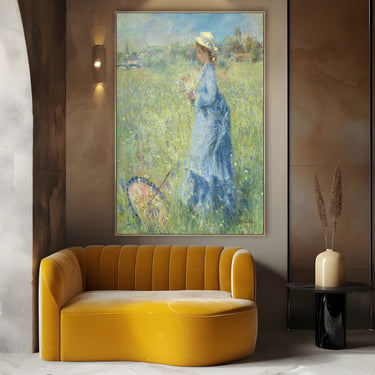 Quadro Stampa su Tela Raccolta dei Fiori, Pierre Auguste Renoir - CupidoDesign