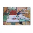 Quadro Stampa su Tela Ragazza che cuce, Carl Larsson - CupidoDesign