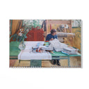 Quadro Stampa su Tela Ragazza che cuce, Carl Larsson - CupidoDesign