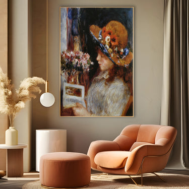 Quadro Stampa su Tela Ragazza che legge, Pierre Auguste Renoir - CupidoDesign