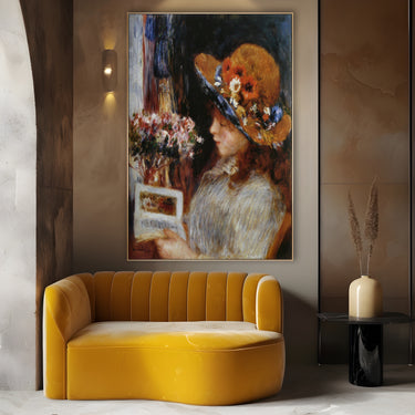 Quadro Stampa su Tela Ragazza che legge, Pierre Auguste Renoir - CupidoDesign