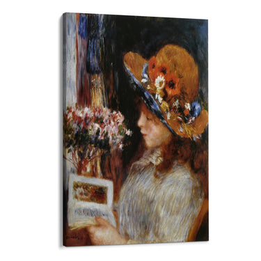 Quadro Stampa su Tela Ragazza che legge, Pierre Auguste Renoir - CupidoDesign