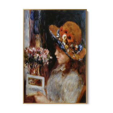 Quadro Stampa su Tela Ragazza che legge, Pierre Auguste Renoir - CupidoDesign