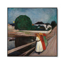 Quadro Stampa su Tela Ragazze sul Ponte, Edvard Munch - CupidoDesign