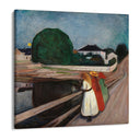 Quadro Stampa su Tela Ragazze sul Ponte, Edvard Munch - CupidoDesign