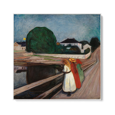 Quadro Stampa su Tela Ragazze sul Ponte, Edvard Munch - CupidoDesign