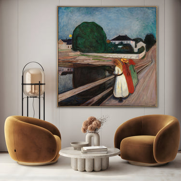 Quadro Stampa su Tela Ragazze sul Ponte, Edvard Munch - CupidoDesign