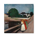Quadro Stampa su Tela Ragazze sul Ponte, Edvard Munch - CupidoDesign