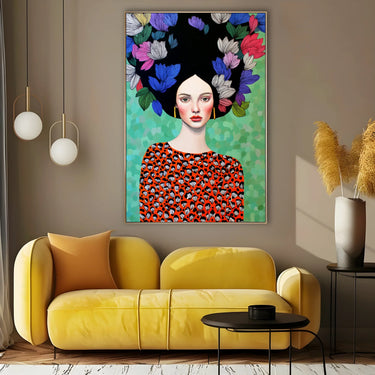 Quadro Stampa su Tela Rapsodia a Rombi - CupidoDesign