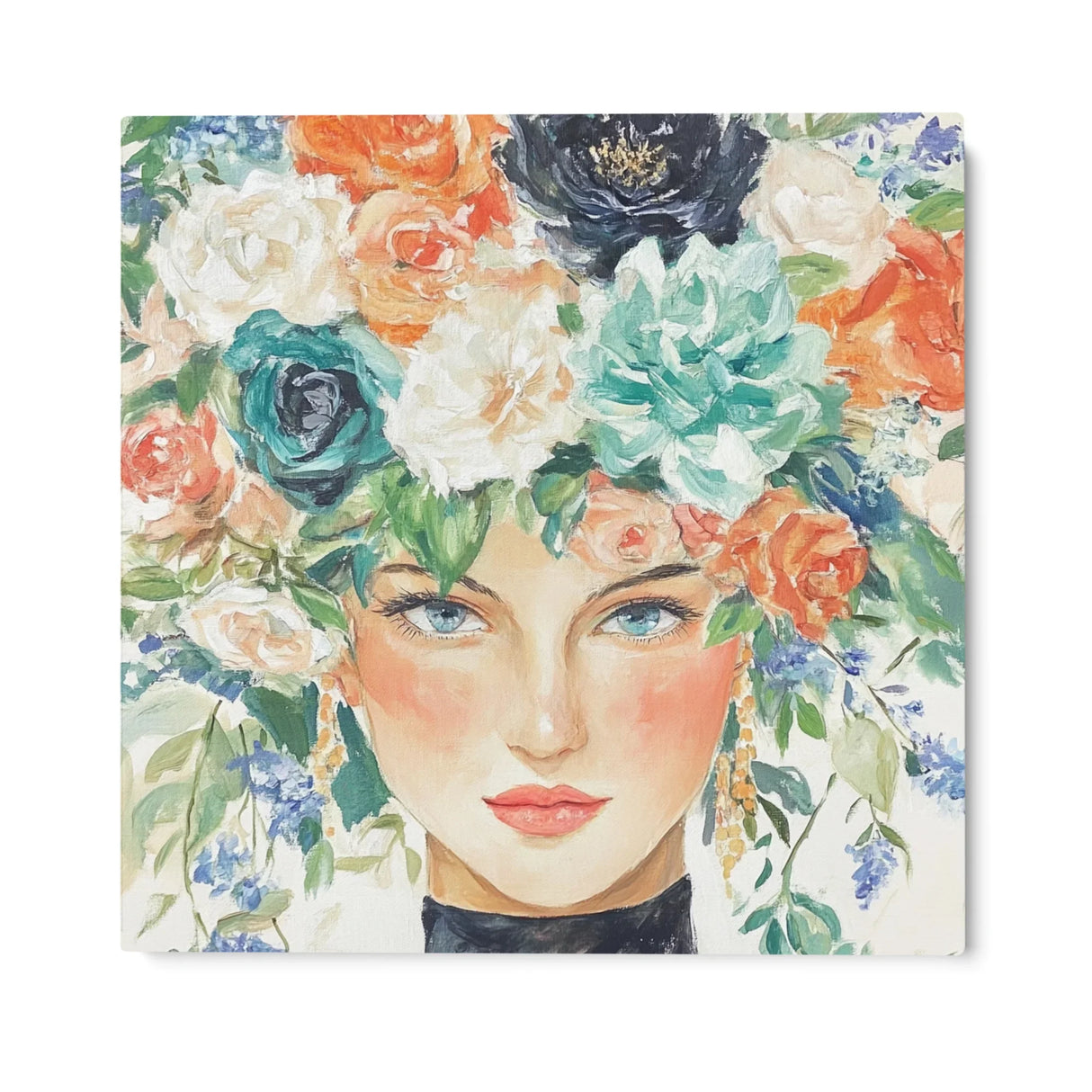Quadro Stampa su Tela Regina dei Fiori - CupidoDesign