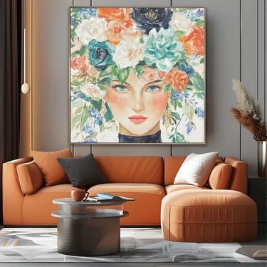 Quadro Stampa su Tela Regina dei Fiori - CupidoDesign