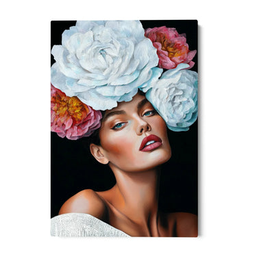 Quadro Stampa su Tela Regina Floreale - CupidoDesign