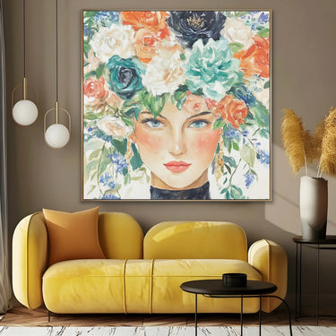 Quadro Stampa su Tela Regina dei Fiori - CupidoDesign