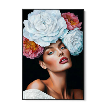 Quadro Stampa su Tela Regina Floreale - CupidoDesign