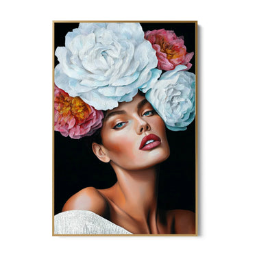 Quadro Stampa su Tela Regina Floreale - CupidoDesign