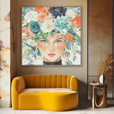 Quadro Stampa su Tela Regina dei Fiori - CupidoDesign