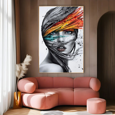 Quadro Stampa su Tela Regina di Fiori - CupidoDesign