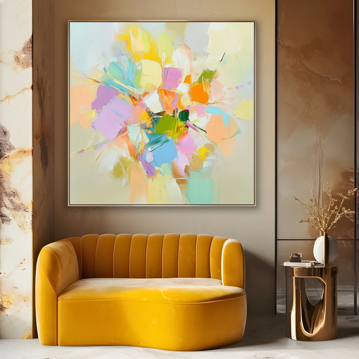 Quadro Stampa su Tela Respiro Pastello - CupidoDesign