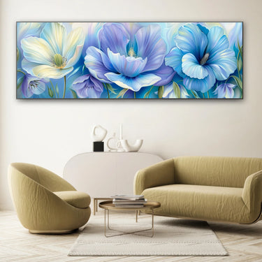 Quadro Stampa su Tela Riflessi Azzurri - CupidoDesign