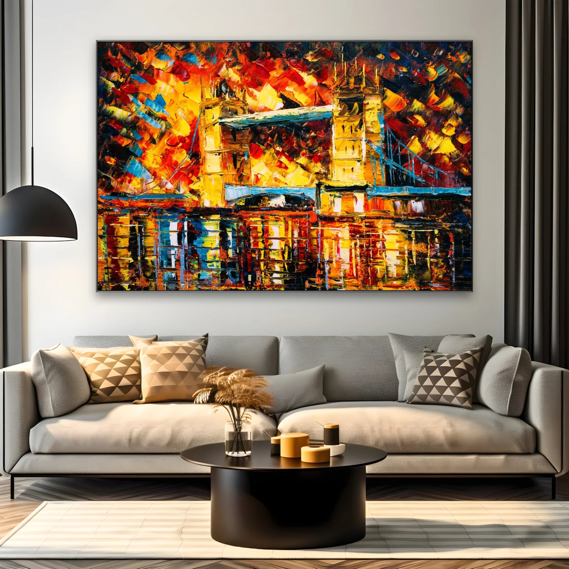Quadro Stampa su Tela Riflessi Incandescenti - CupidoDesign