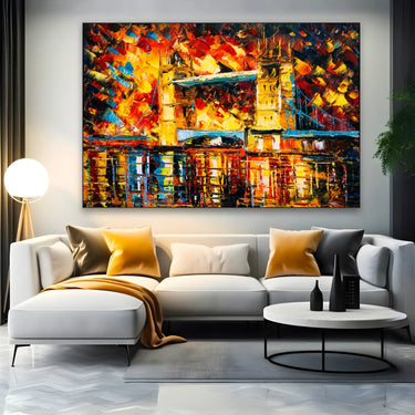 Quadro Stampa su Tela Riflessi Incandescenti - CupidoDesign