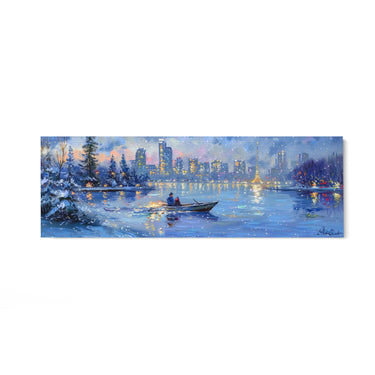 Quadro Stampa su Tela Riflessi Sotto la Neve - CupidoDesign