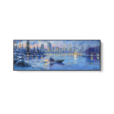 Quadro Stampa su Tela Riflessi Sotto la Neve - CupidoDesign