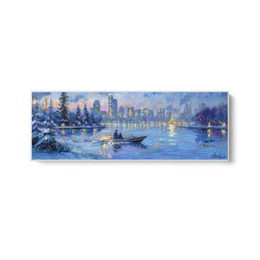 Quadro Stampa su Tela Riflessi Sotto la Neve - CupidoDesign