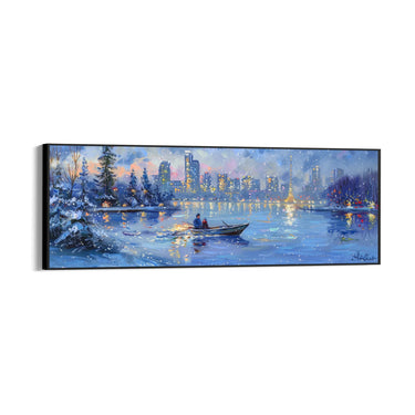 Quadro Stampa su Tela Riflessi Sotto la Neve - CupidoDesign