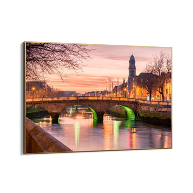 Quadro Stampa su Tela Riflessi urbani, Dublino - CupidoDesign