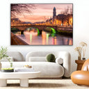 Quadro Stampa su Tela Riflessi urbani, Dublino - CupidoDesign