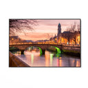 Quadro Stampa su Tela Riflessi urbani, Dublino - CupidoDesign