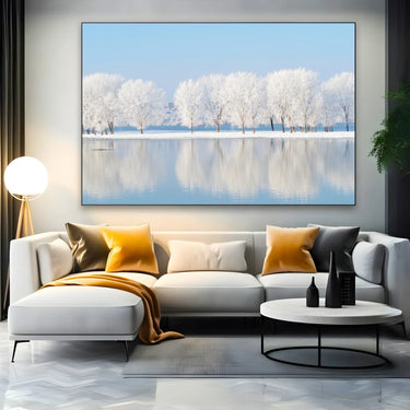 Quadro Stampa su Tela Riflessi d’inverno - CupidoDesign