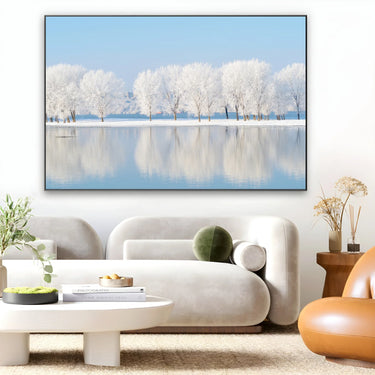 Quadro Stampa su Tela Riflessi d’inverno - CupidoDesign