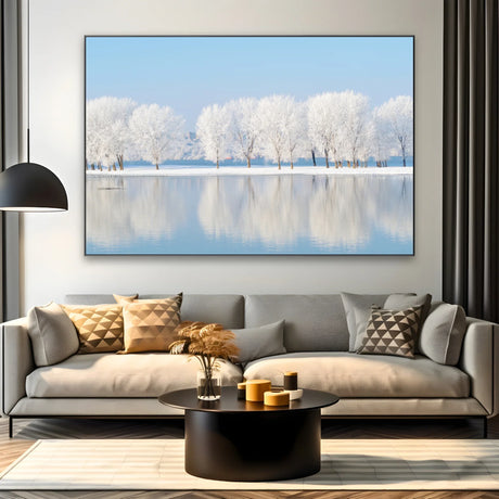 Quadro Stampa su Tela Riflessi d’inverno - CupidoDesign