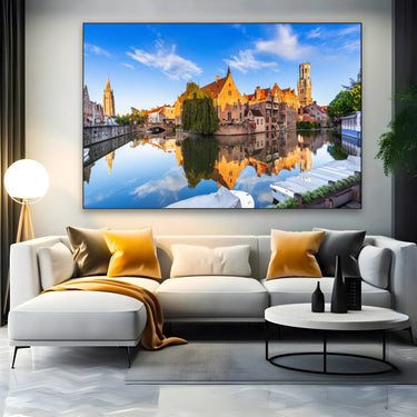 Quadro Stampa su Tela Riflessi di Bruges - CupidoDesign