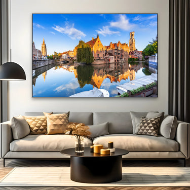 Quadro Stampa su Tela Riflessi di Bruges - CupidoDesign