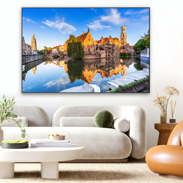 Quadro Stampa su Tela Riflessi di Bruges - CupidoDesign