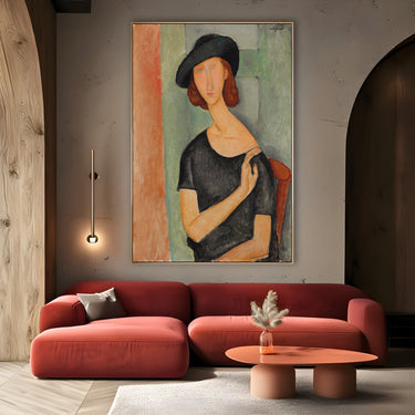 Quadro Stampa su Tela Jeanne Hebuterne, Amedeo Modigliani - CupidoDesign