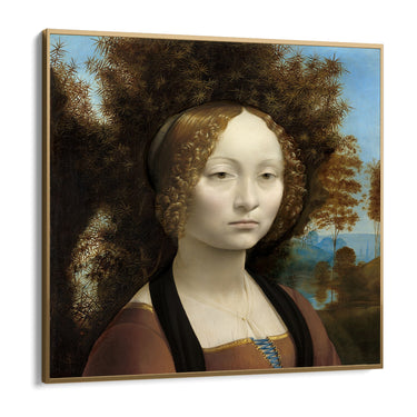 Quadro Stampa su Tela Ritratto di Ginevra de’ Benci, Leonardo da Vinci - CupidoDesign