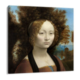 Quadro Stampa su Tela Ritratto di Ginevra de’ Benci, Leonardo da Vinci - CupidoDesign