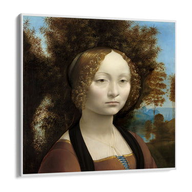 Quadro Stampa su Tela Ritratto di Ginevra de’ Benci, Leonardo da Vinci - CupidoDesign