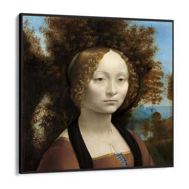 Quadro Stampa su Tela Ritratto di Ginevra de’ Benci, Leonardo da Vinci - CupidoDesign