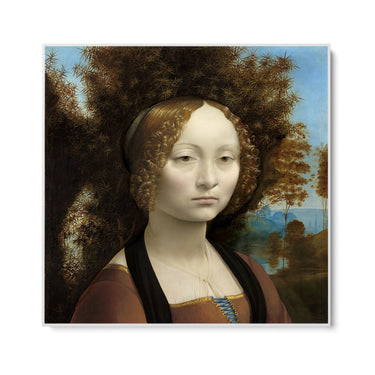 Quadro Stampa su Tela Ritratto di Ginevra de’ Benci, Leonardo da Vinci - CupidoDesign