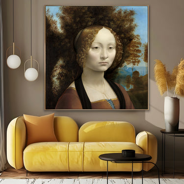 Quadro Stampa su Tela Ritratto di Ginevra de’ Benci, Leonardo da Vinci - CupidoDesign