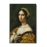 Quadro Stampa su Tela Ritratto di Giovane Donna, Raffaello Sanzio - CupidoDesign