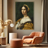 Quadro Stampa su Tela Ritratto di Giovane Donna, Raffaello Sanzio - CupidoDesign