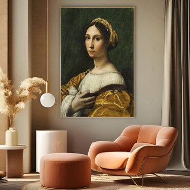 Quadro Stampa su Tela Ritratto di Giovane Donna, Raffaello Sanzio - CupidoDesign